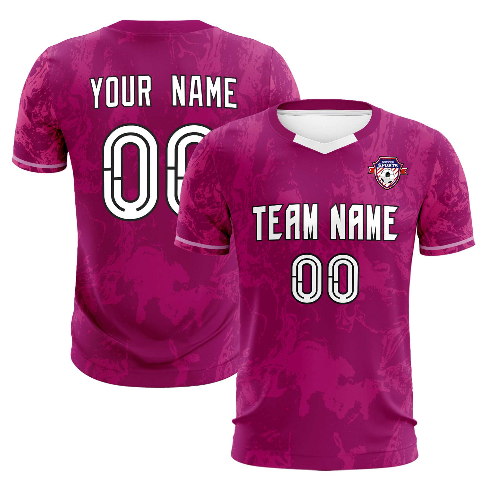 Custom Red Classic Graffiti Pattern Sportswear Football Kit Jersey