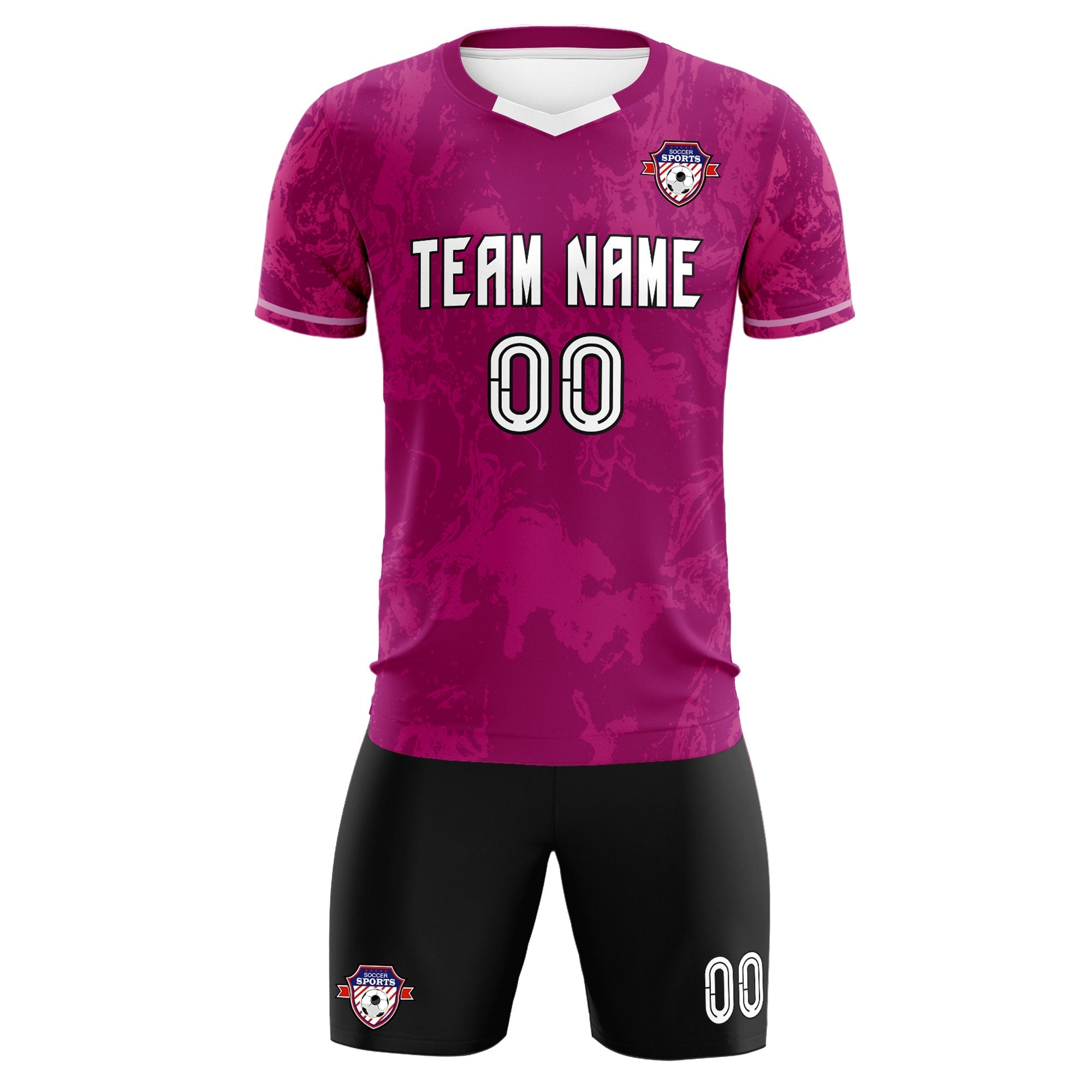 Custom Red Classic Graffiti Pattern Sportswear Football Kit Jersey