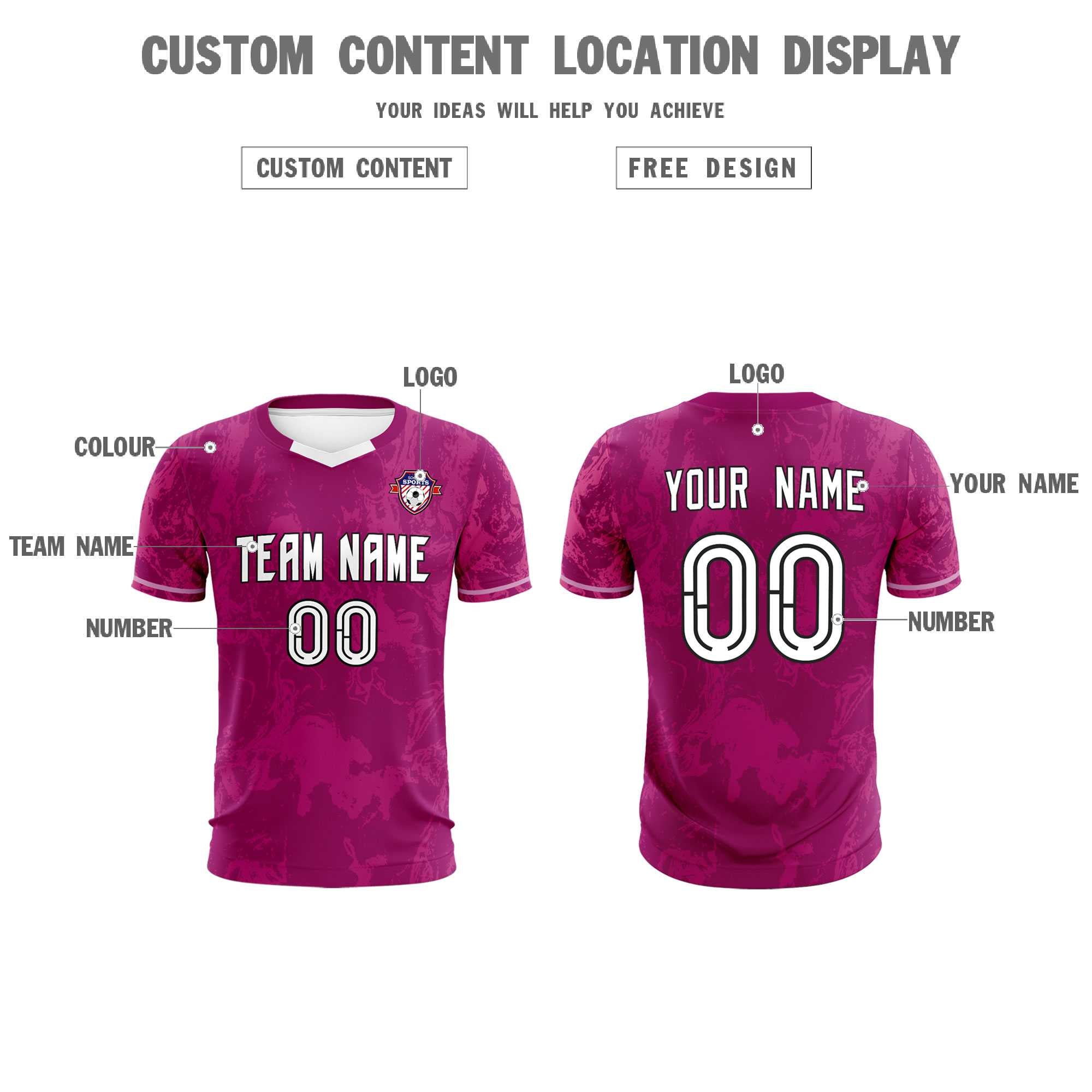 Custom Red Classic Graffiti Pattern Sportswear Football Kit Jersey