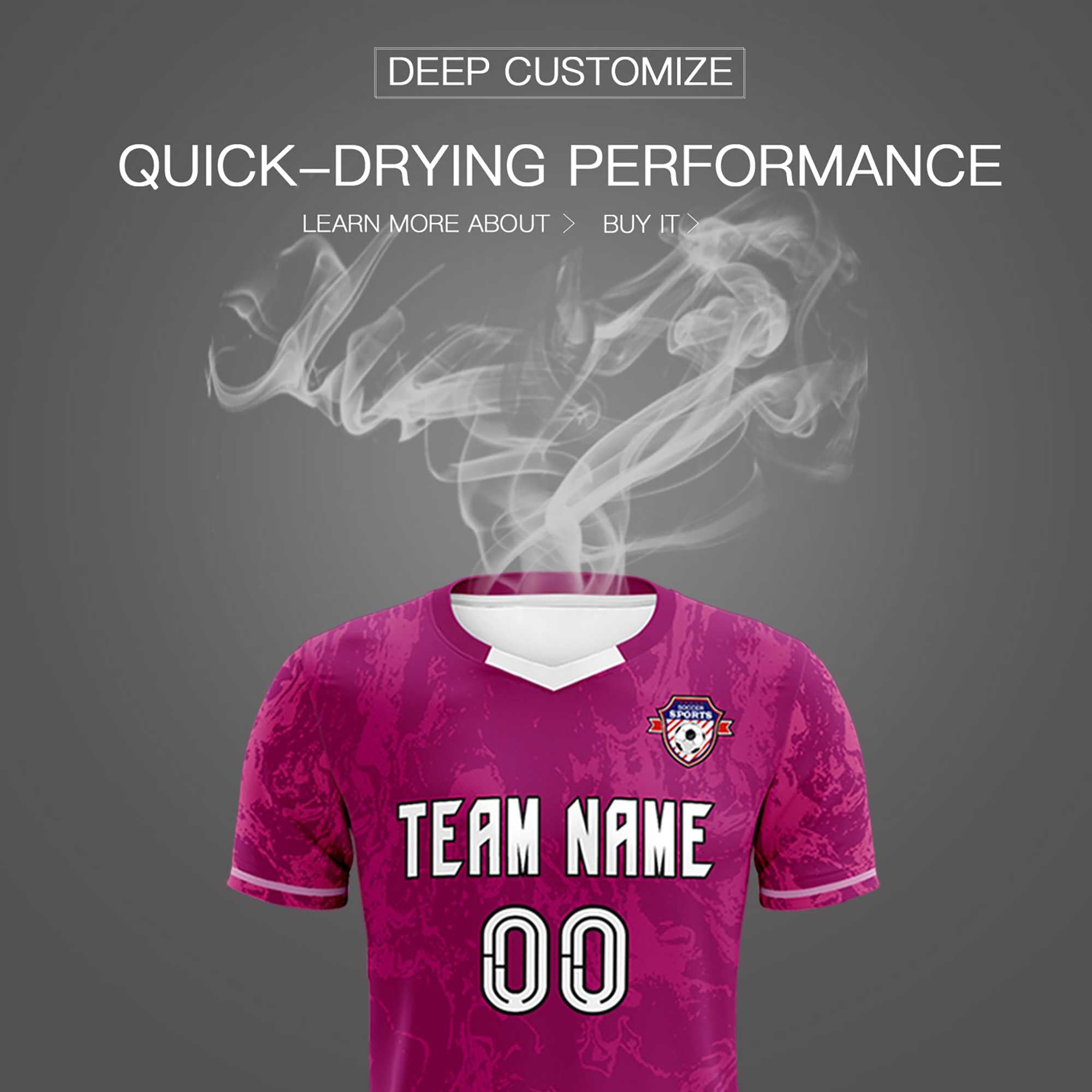 Custom Red Classic Graffiti Pattern Sportswear Football Kit Jersey