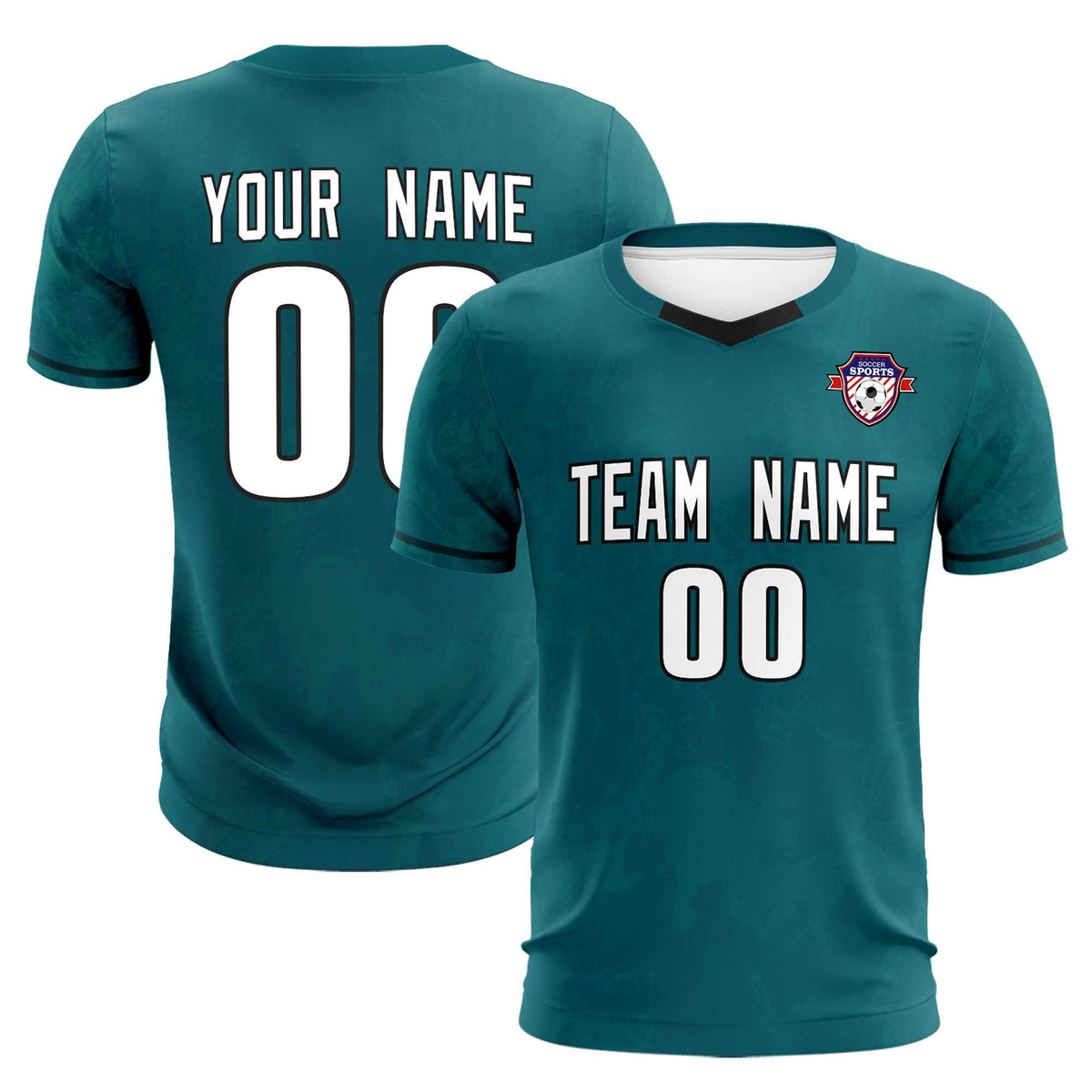 Custom Midnight Green Classic Graffiti Pattern Sportswear Football Kit Jersey