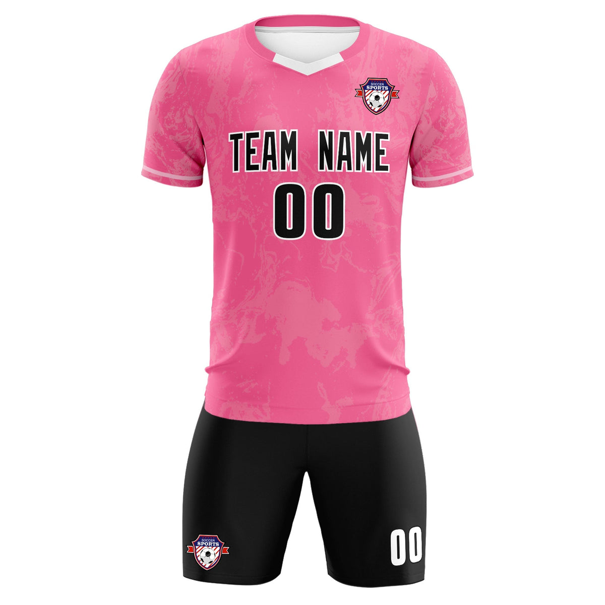 Custom Pink Classic Graffiti Pattern Sportswear Football Kit Jersey
