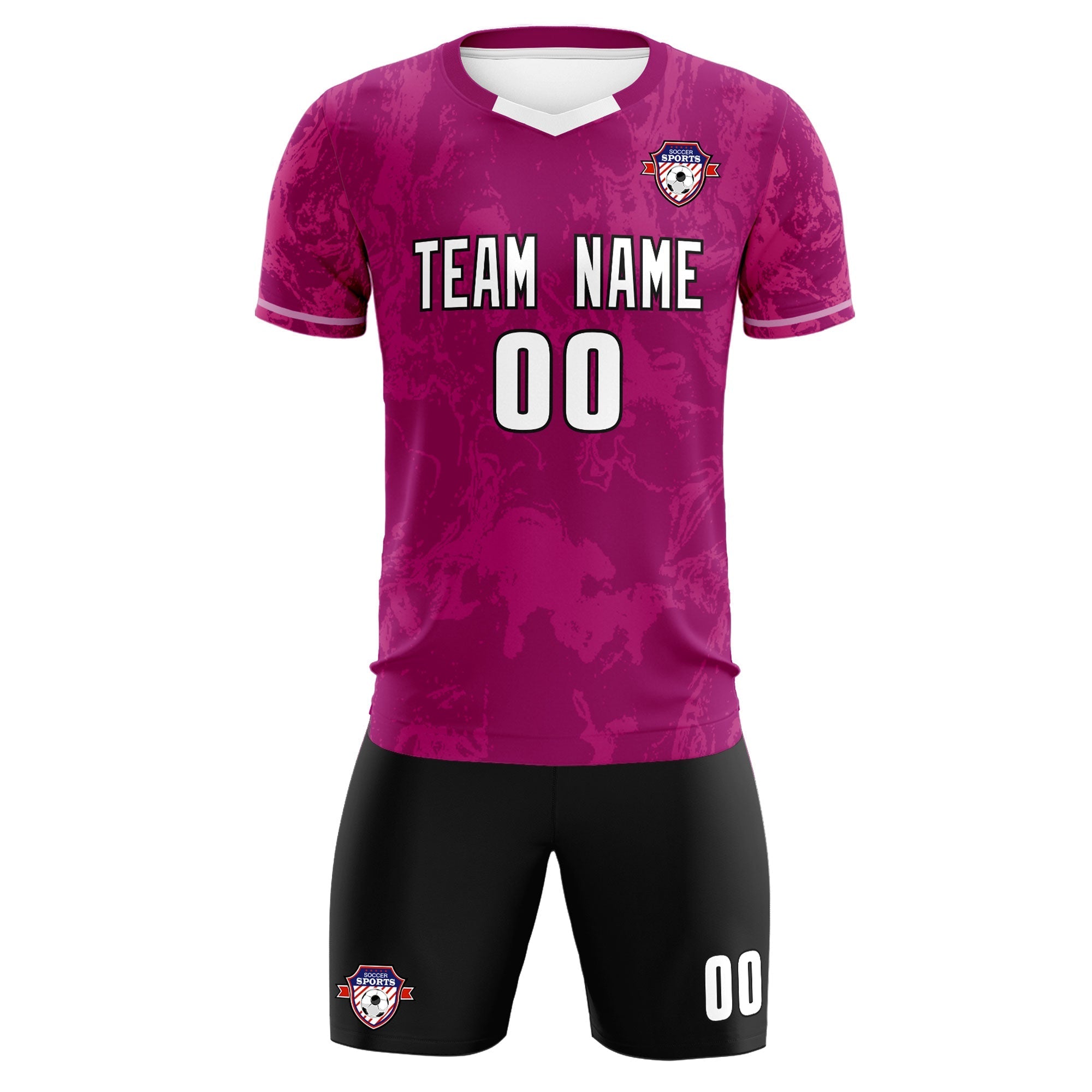 Custom Red Classic Graffiti Pattern Sportswear Football Kit Jersey