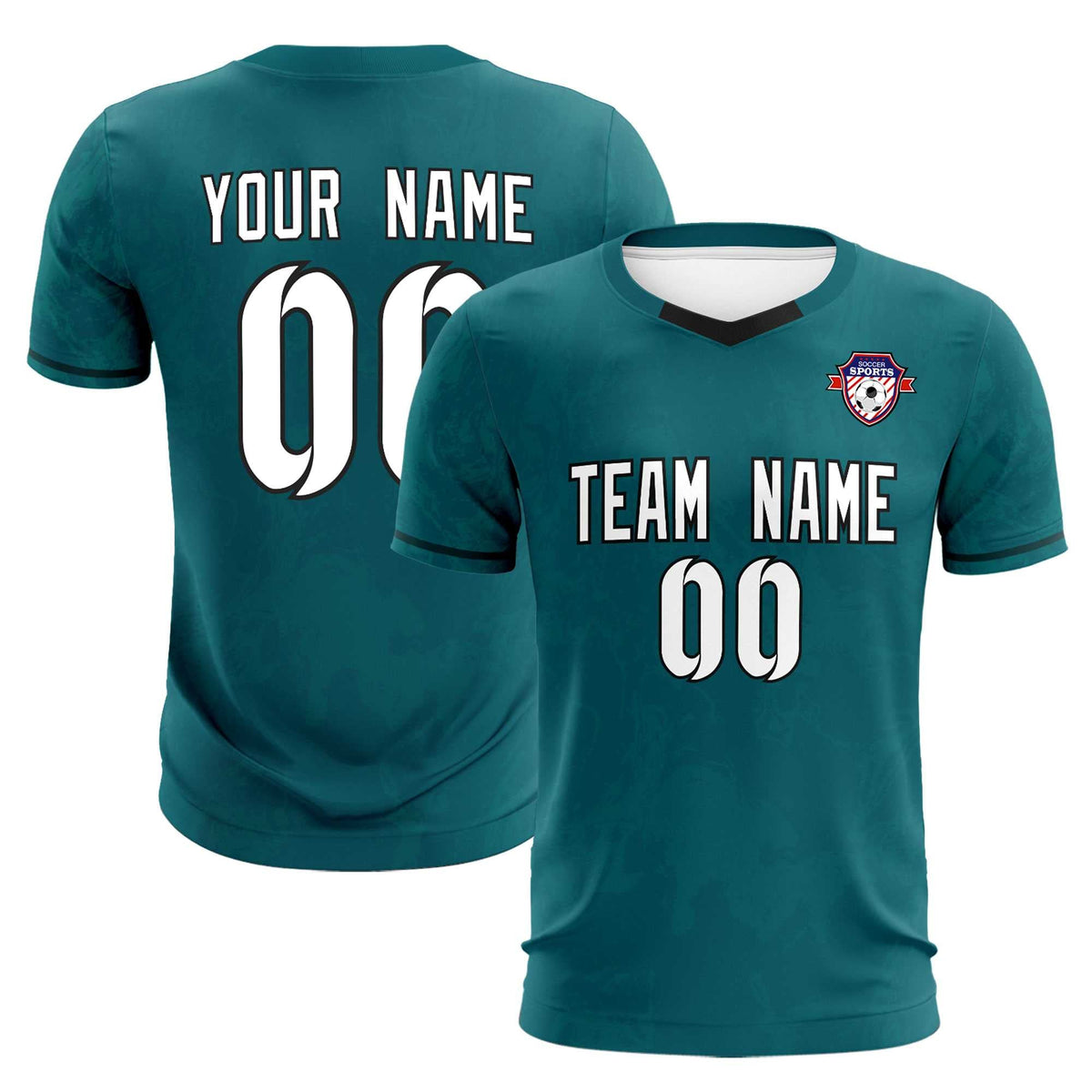 Custom Midnight Green Classic Graffiti Pattern Sportswear Football Kit Jersey