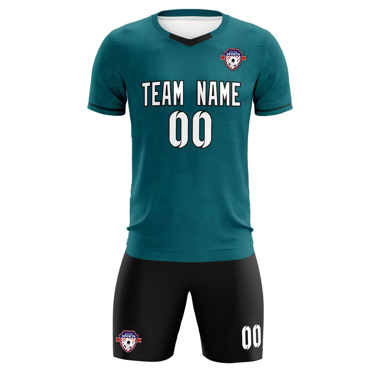 Custom Midnight Green Classic Graffiti Pattern Sportswear Football Kit Jersey