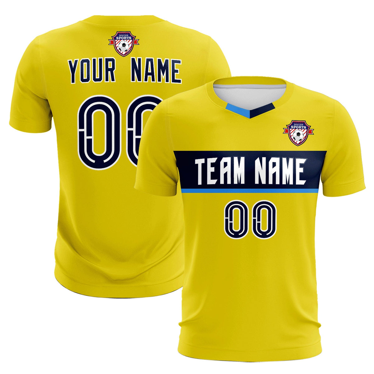 Custom Gold Classic Sports kit Football Shirt Jersey