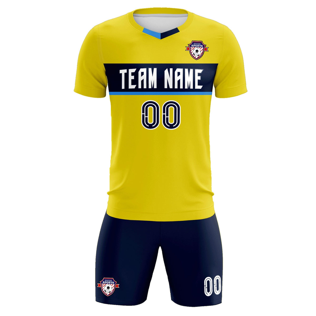 Custom Gold Classic Sports kit Football Shirt Jersey