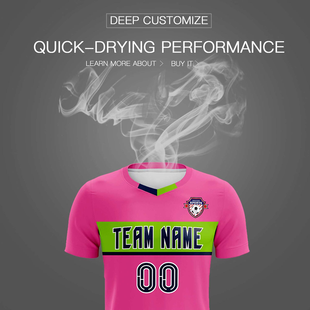 Custom Pink Classic Sports kit Football Shirt Jersey