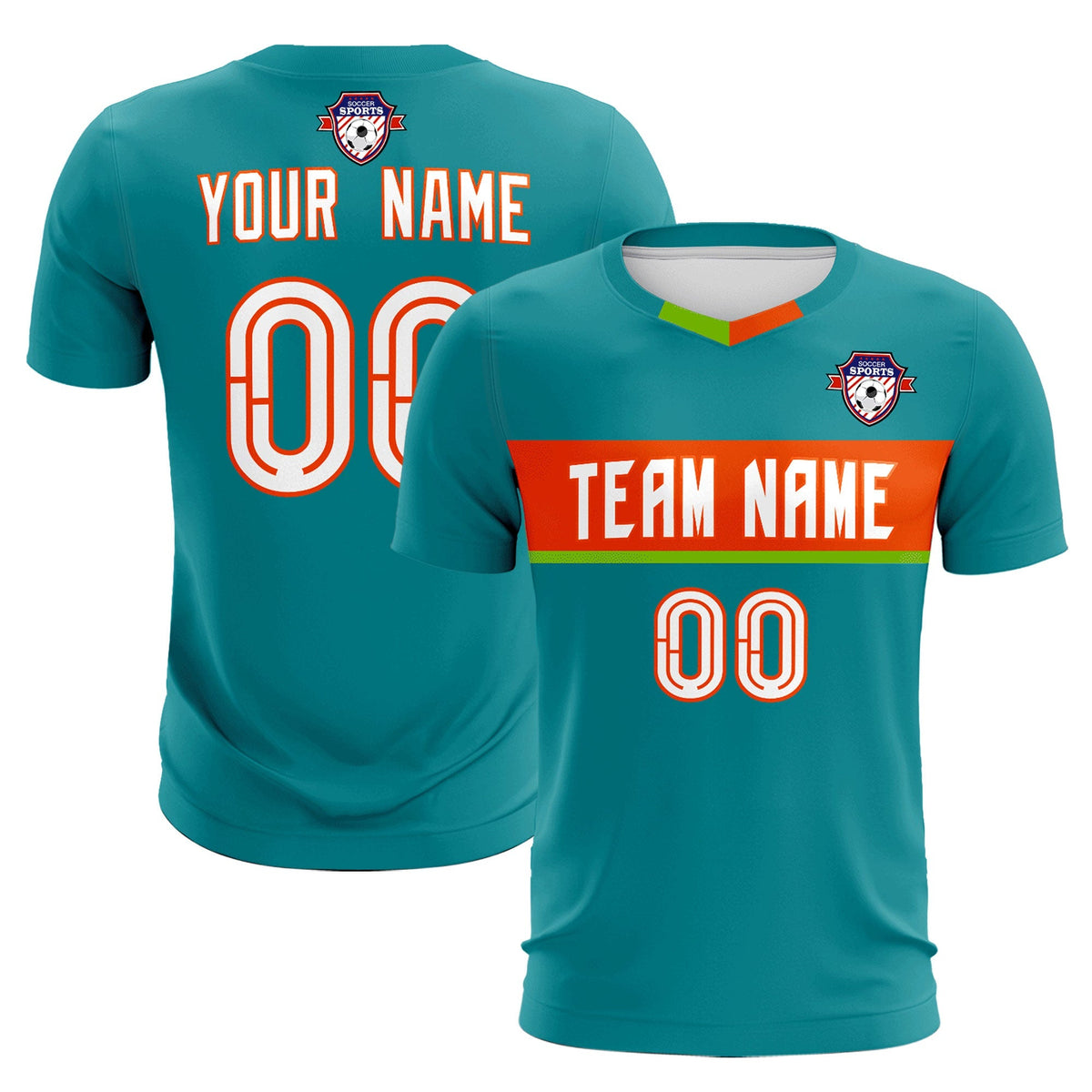 Custom Aqua Classic Sports kit Football Shirt Jersey
