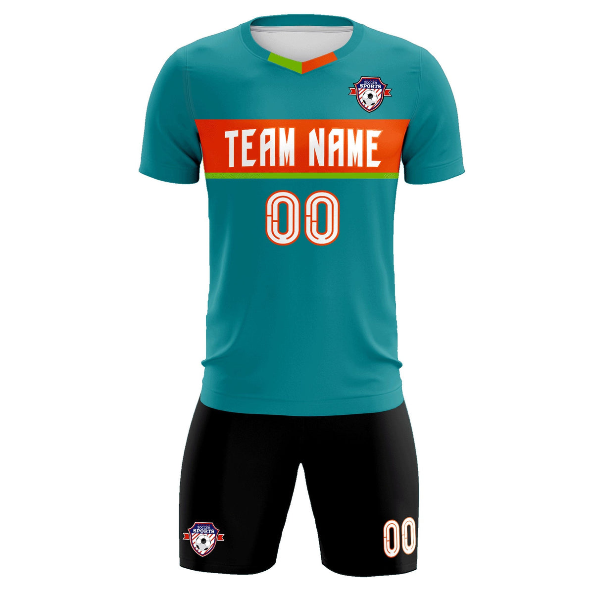 Custom Aqua Classic Sports kit Football Shirt Jersey