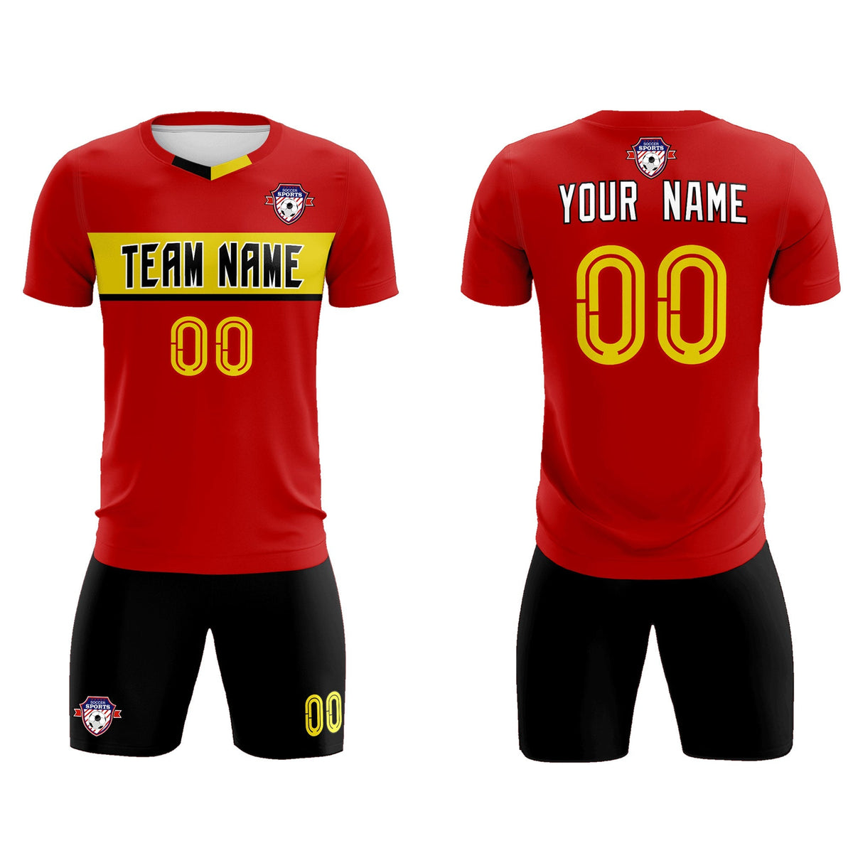 Custom Red Classic Sports kit Football Shirt Jersey