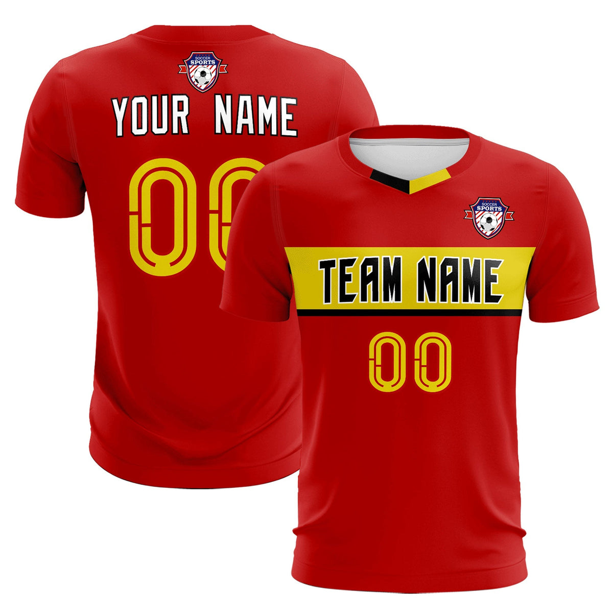 Custom Red Classic Sports kit Football Shirt Jersey