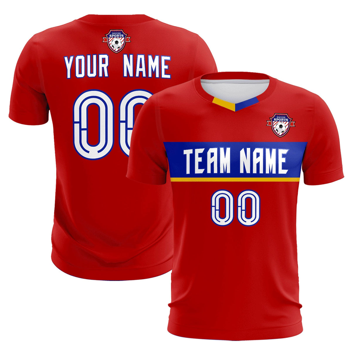 Custom Red Classic Sports kit Football Shirt Jersey