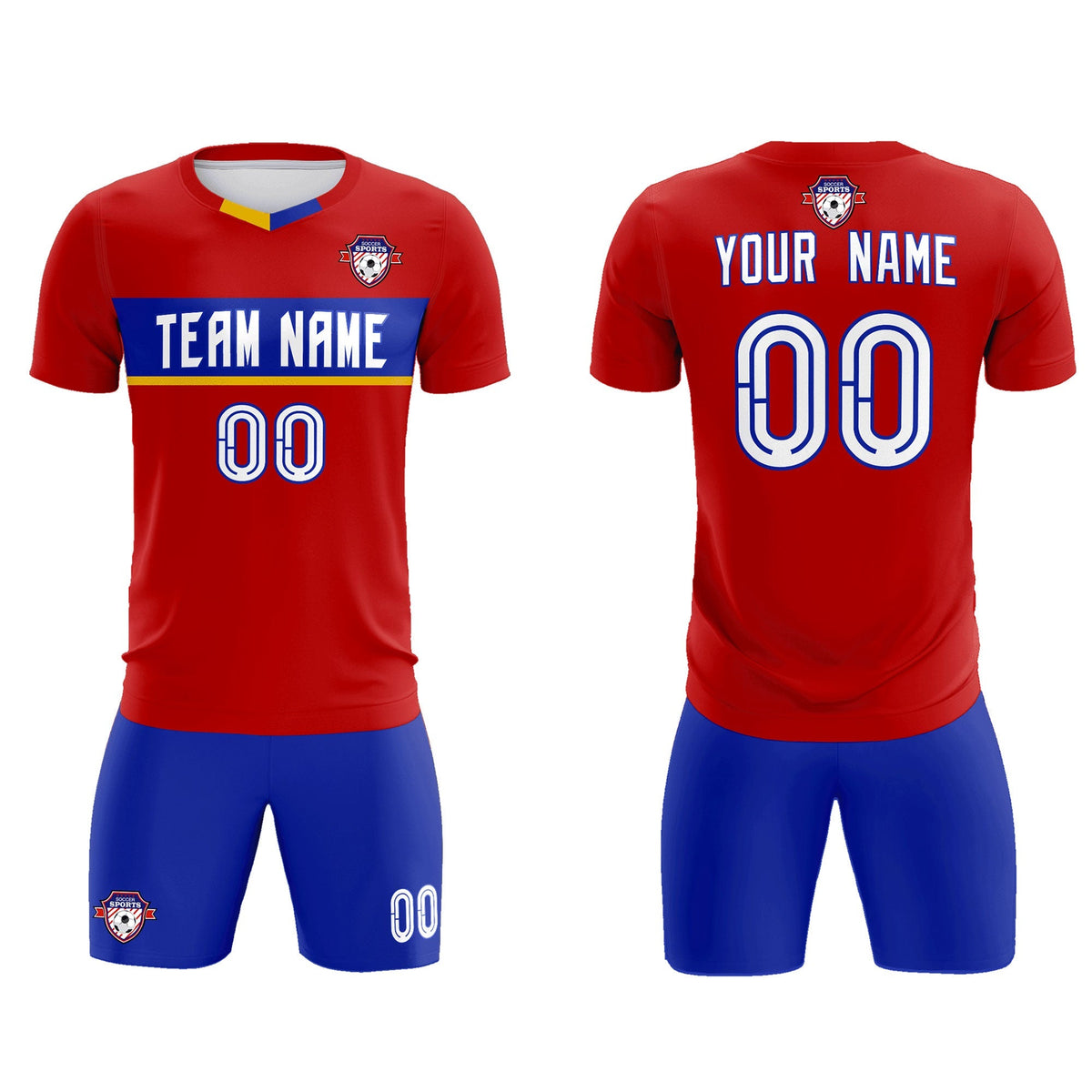 Custom Red Classic Sports kit Football Shirt Jersey