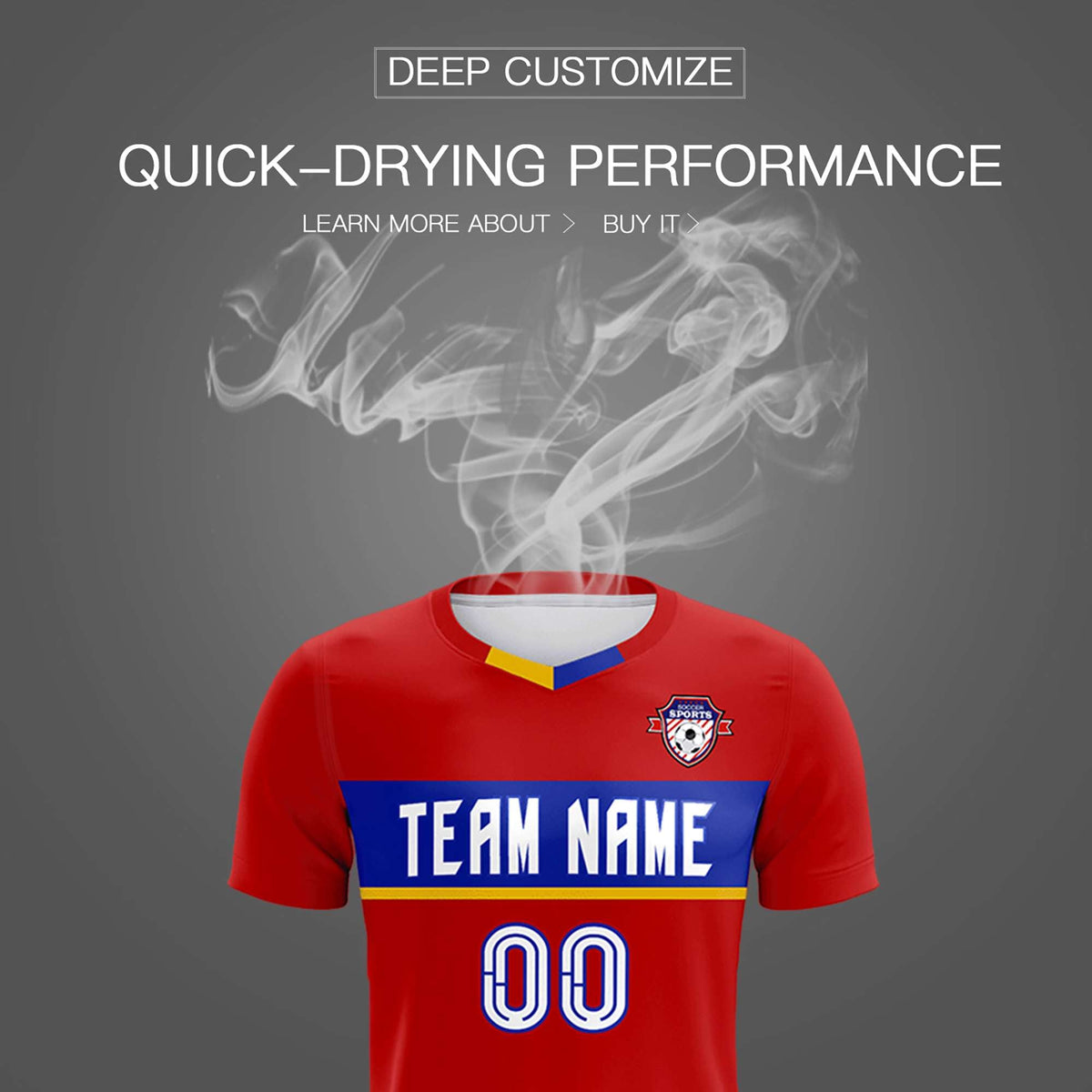 Custom Red Classic Sports kit Football Shirt Jersey