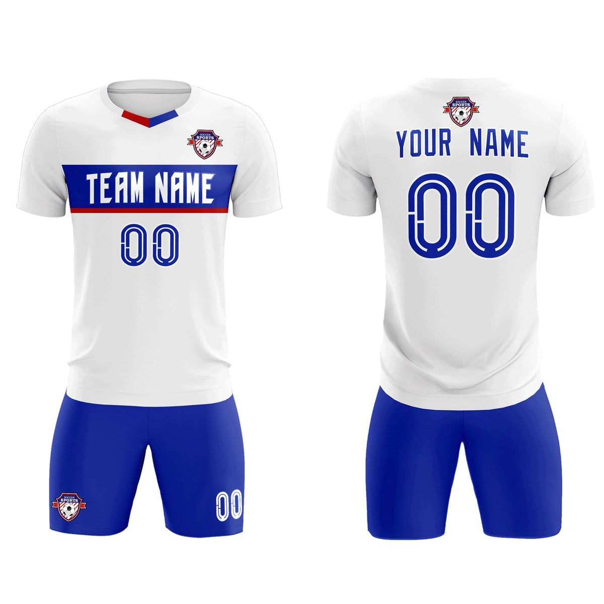 Custom White Classic Sports kit Football Shirt Jersey