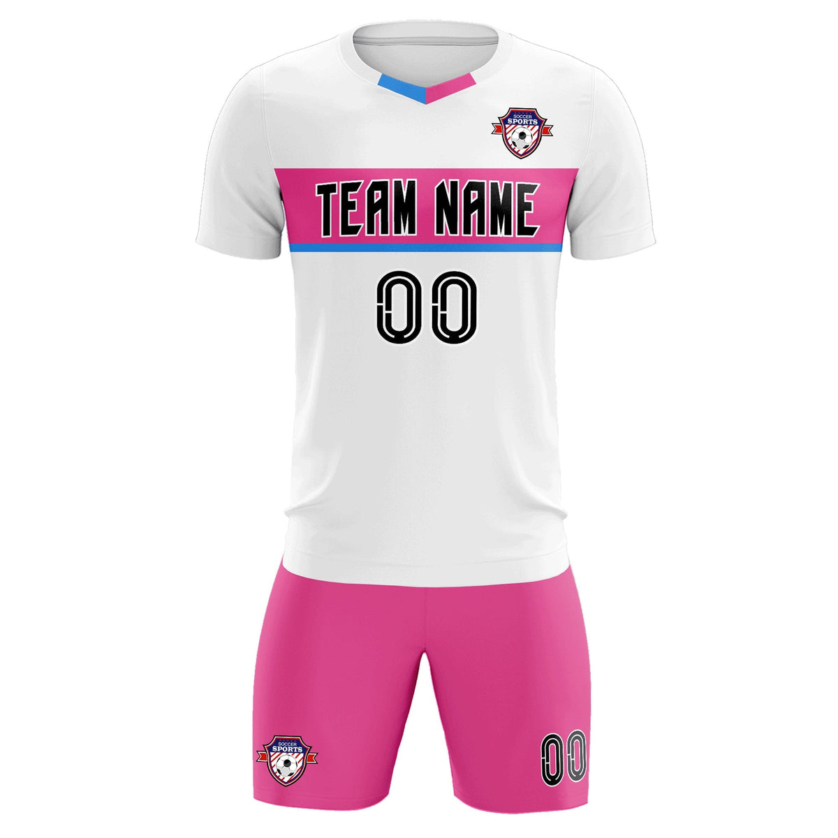 Custom White Classic Sports kit Football Shirt Jersey