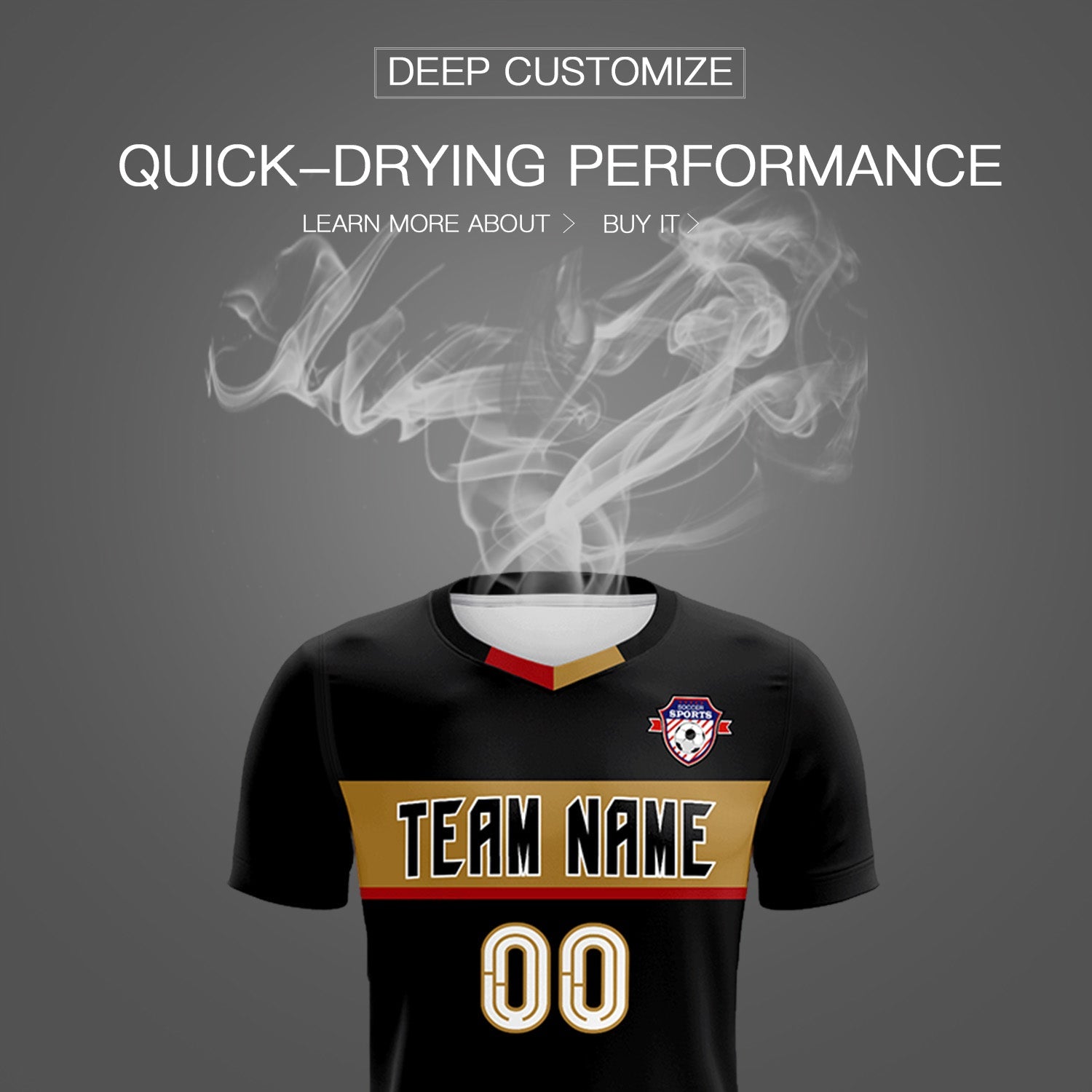 Custom Black Classic Sports kit Football Shirt Jersey