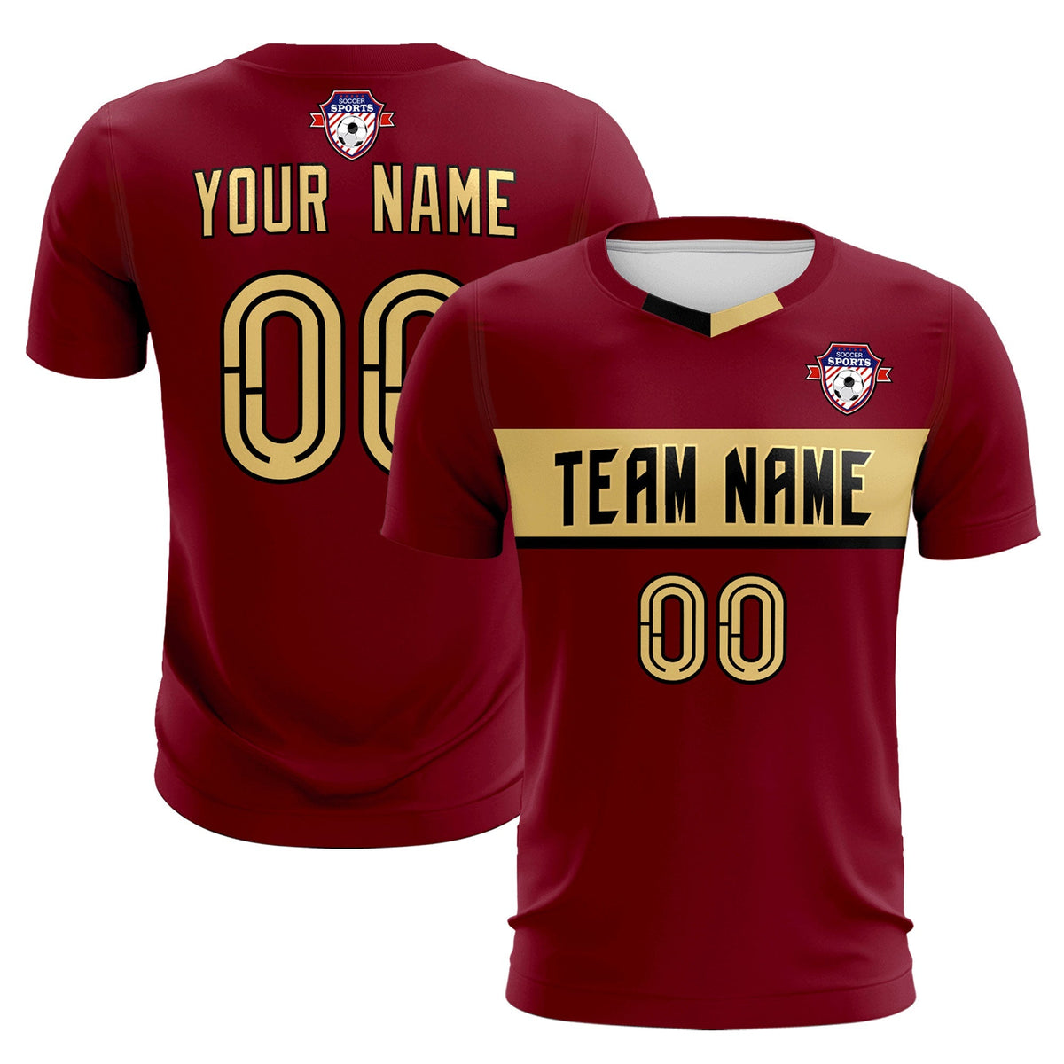 Custom Crimson Classic Sports kit Football Shirt Jersey
