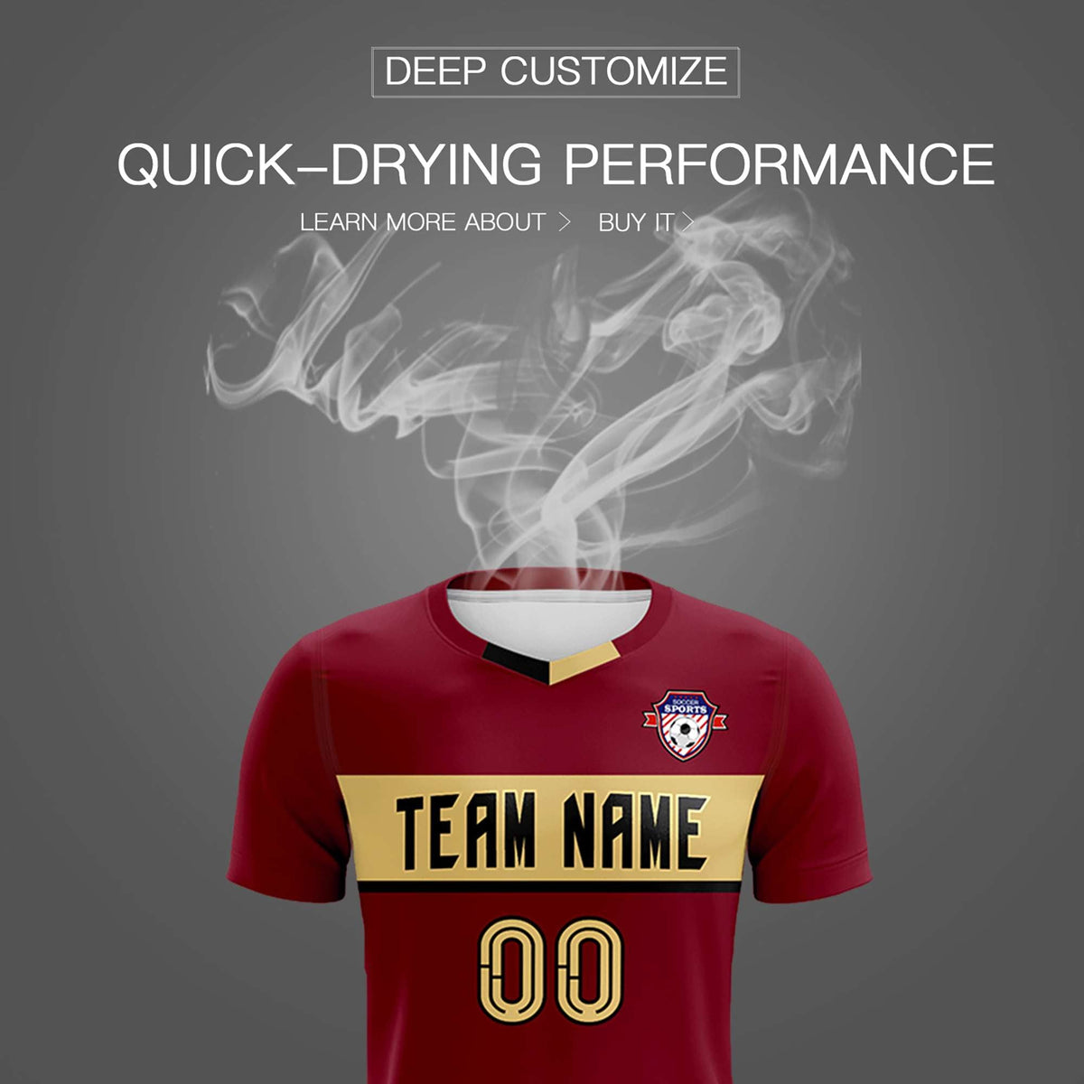 Custom Crimson Classic Sports kit Football Shirt Jersey