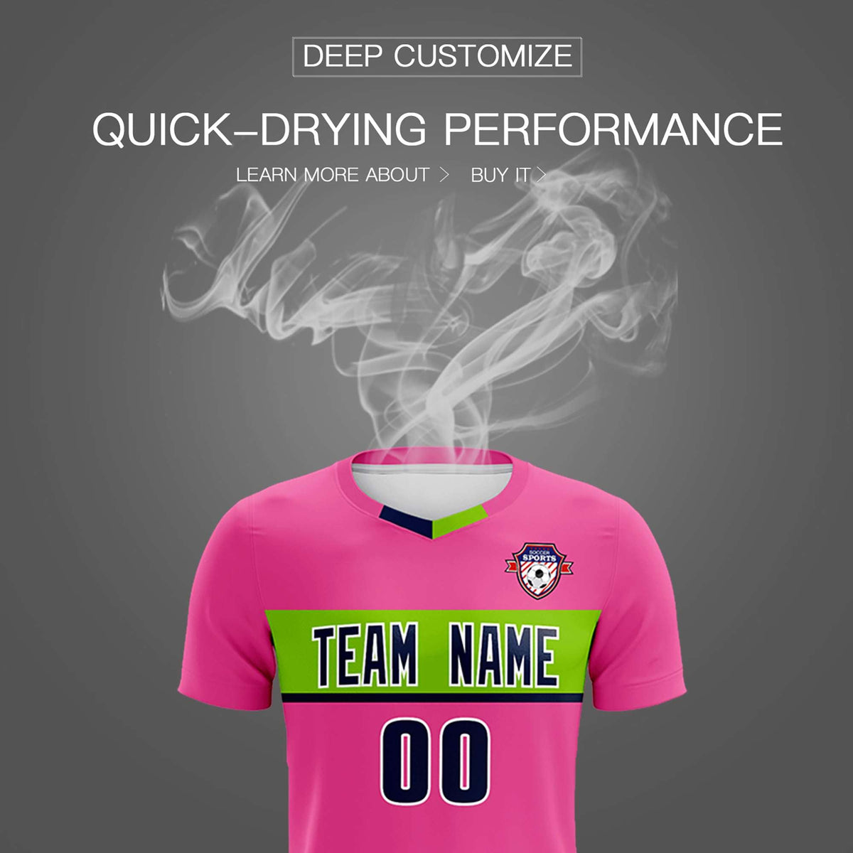 Custom Pink Classic Sports kit Football Shirt Jersey