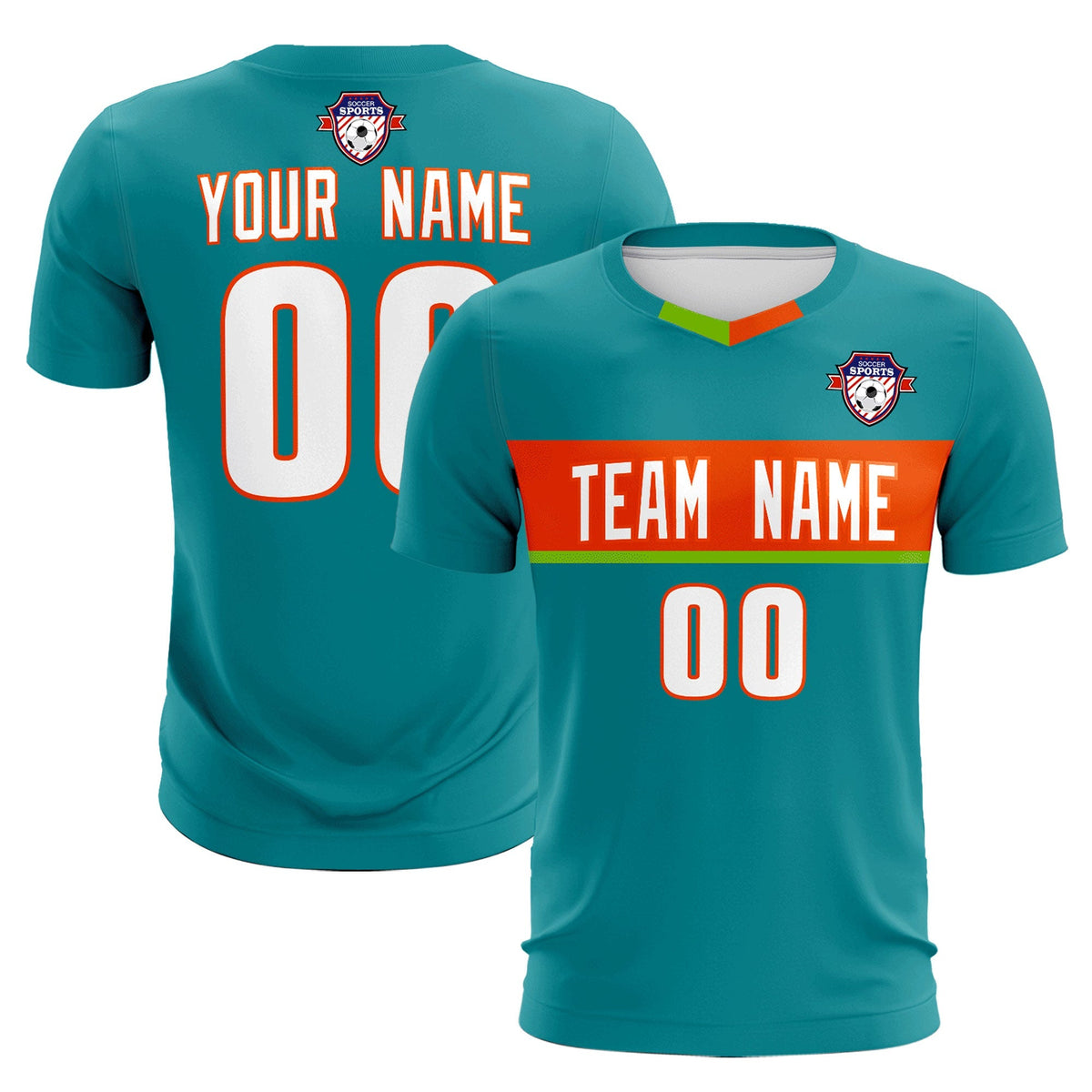 Custom Aqua Classic Sports kit Football Shirt Jersey