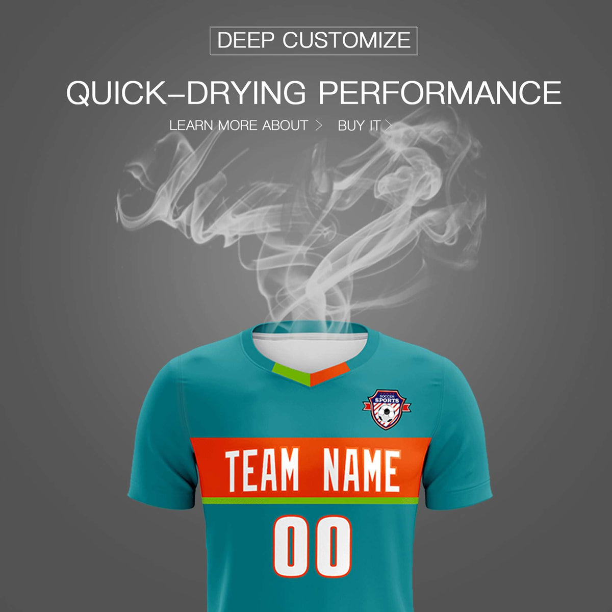 Custom Aqua Classic Sports kit Football Shirt Jersey
