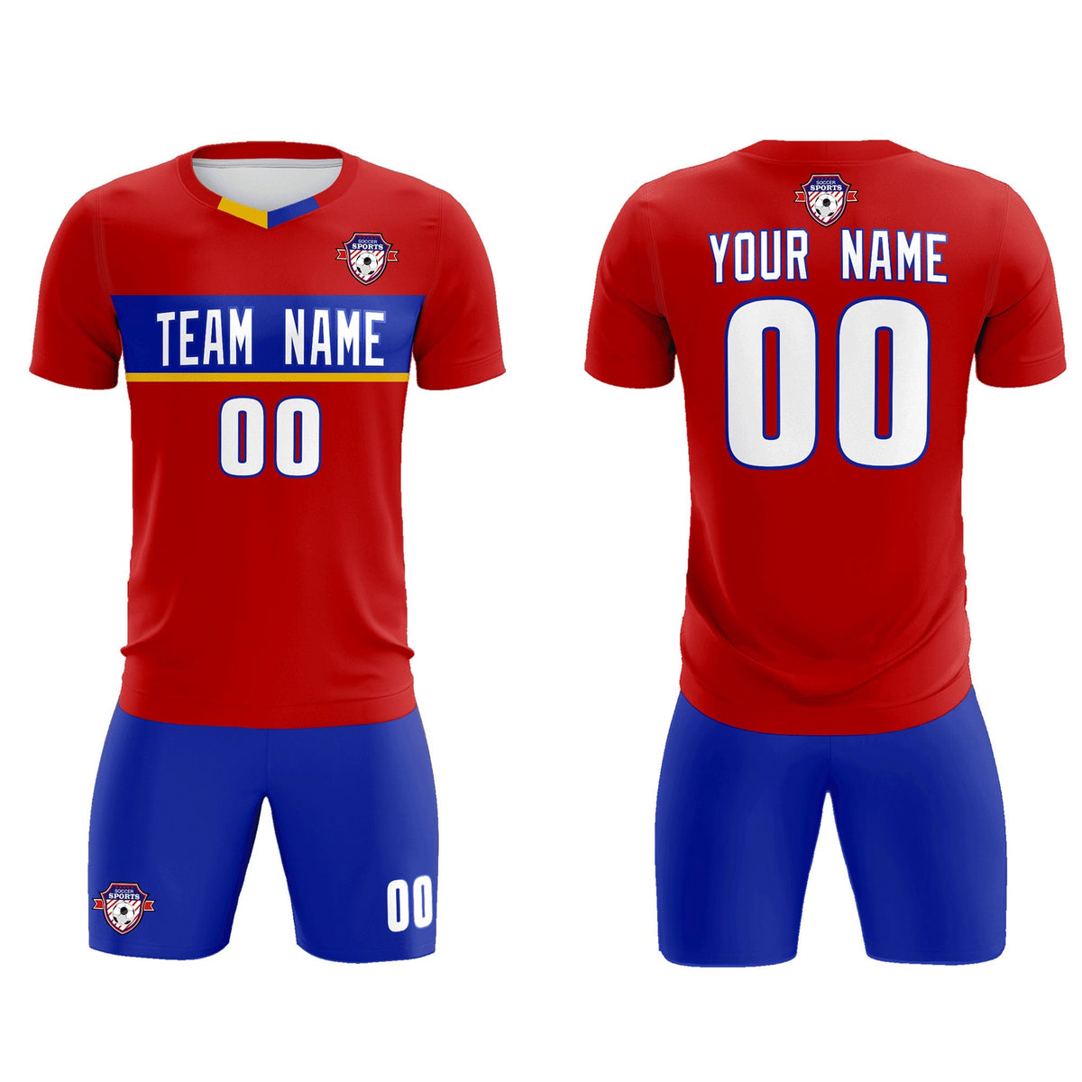 Custom Red Classic Sports kit Football Shirt Jersey
