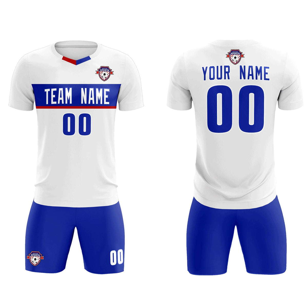 Custom White Classic Sports kit Football Shirt Jersey