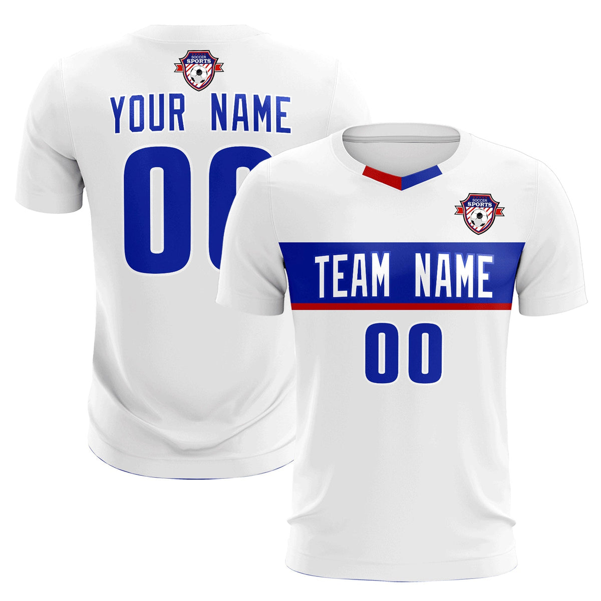 Custom White Classic Sports kit Football Shirt Jersey