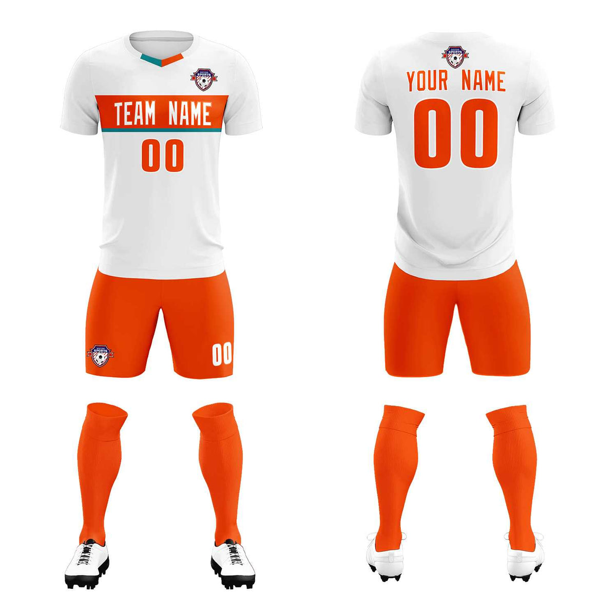 Custom White Classic Sports kit Football Shirt Jersey