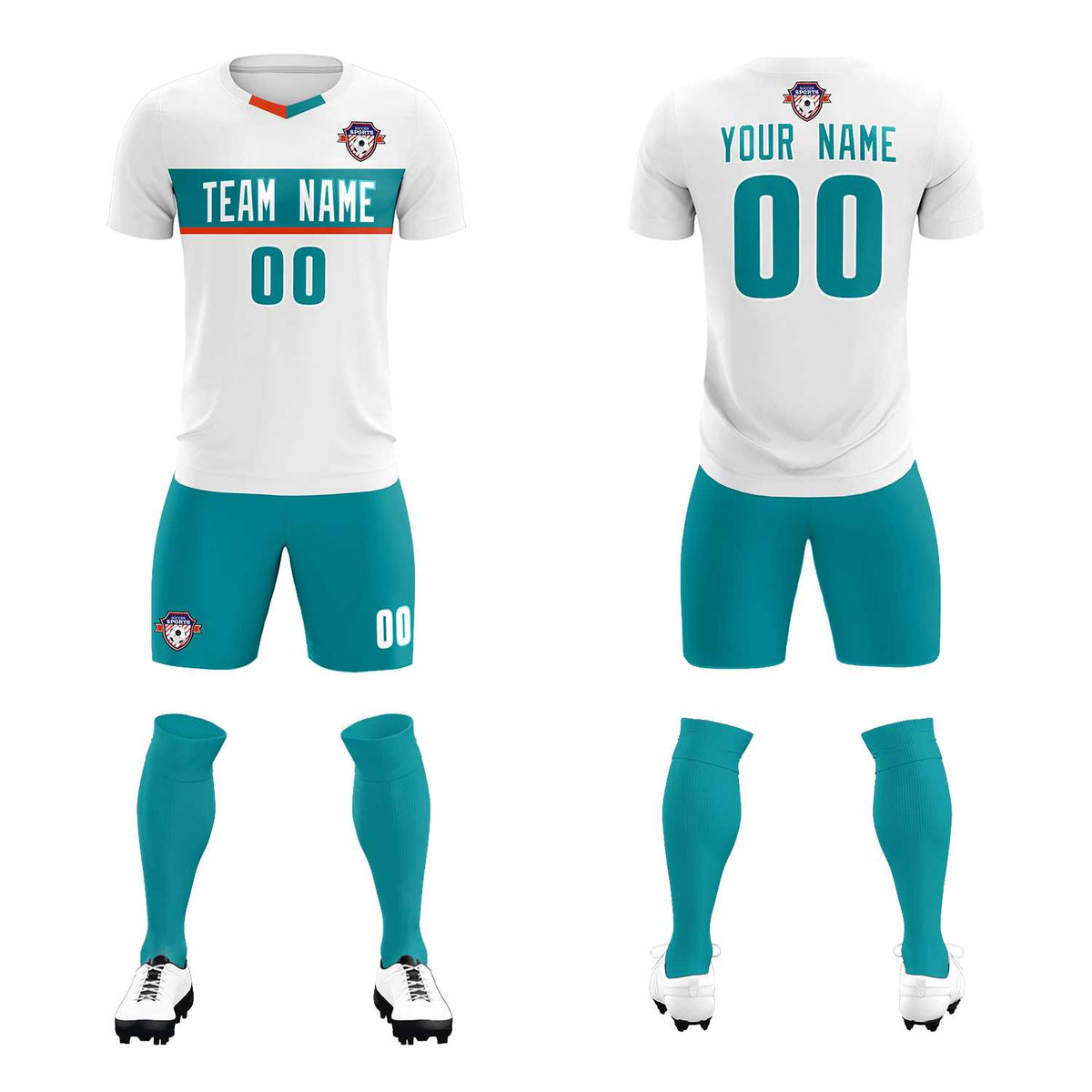 Custom White Classic Sports kit Football Shirt Jersey