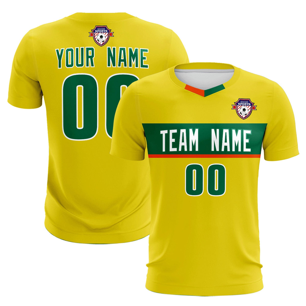 Custom Gold Classic Sports kit Football Shirt Jersey