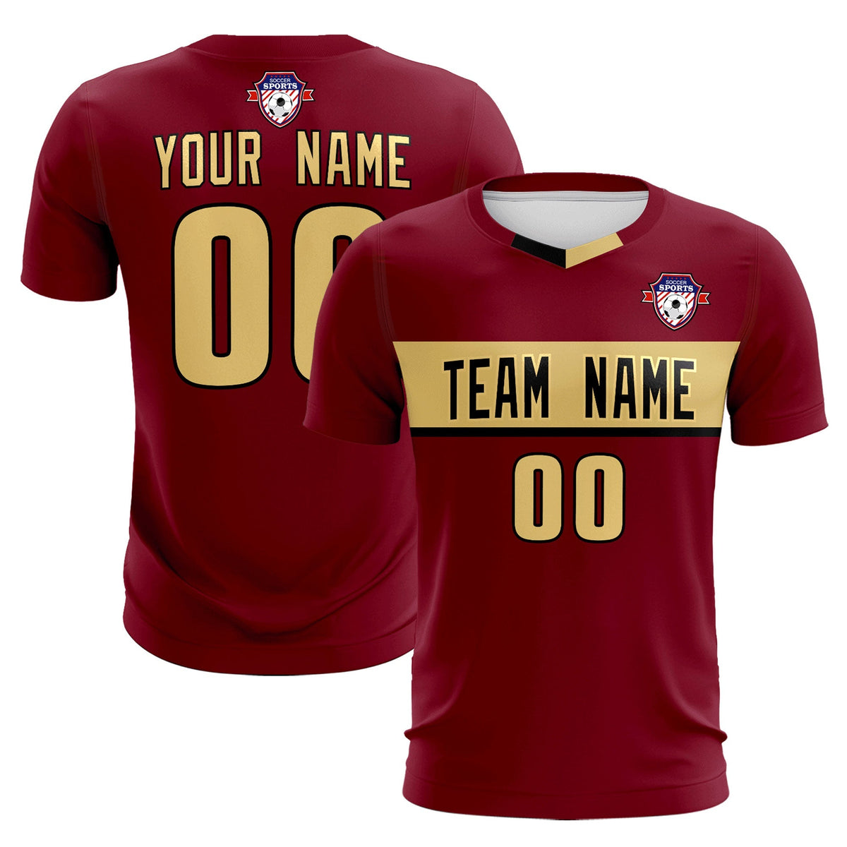 Custom Crimson Classic Sports kit Football Shirt Jersey