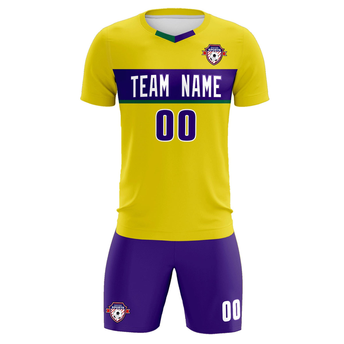 Custom Gold Classic Sports kit Football Shirt Jersey