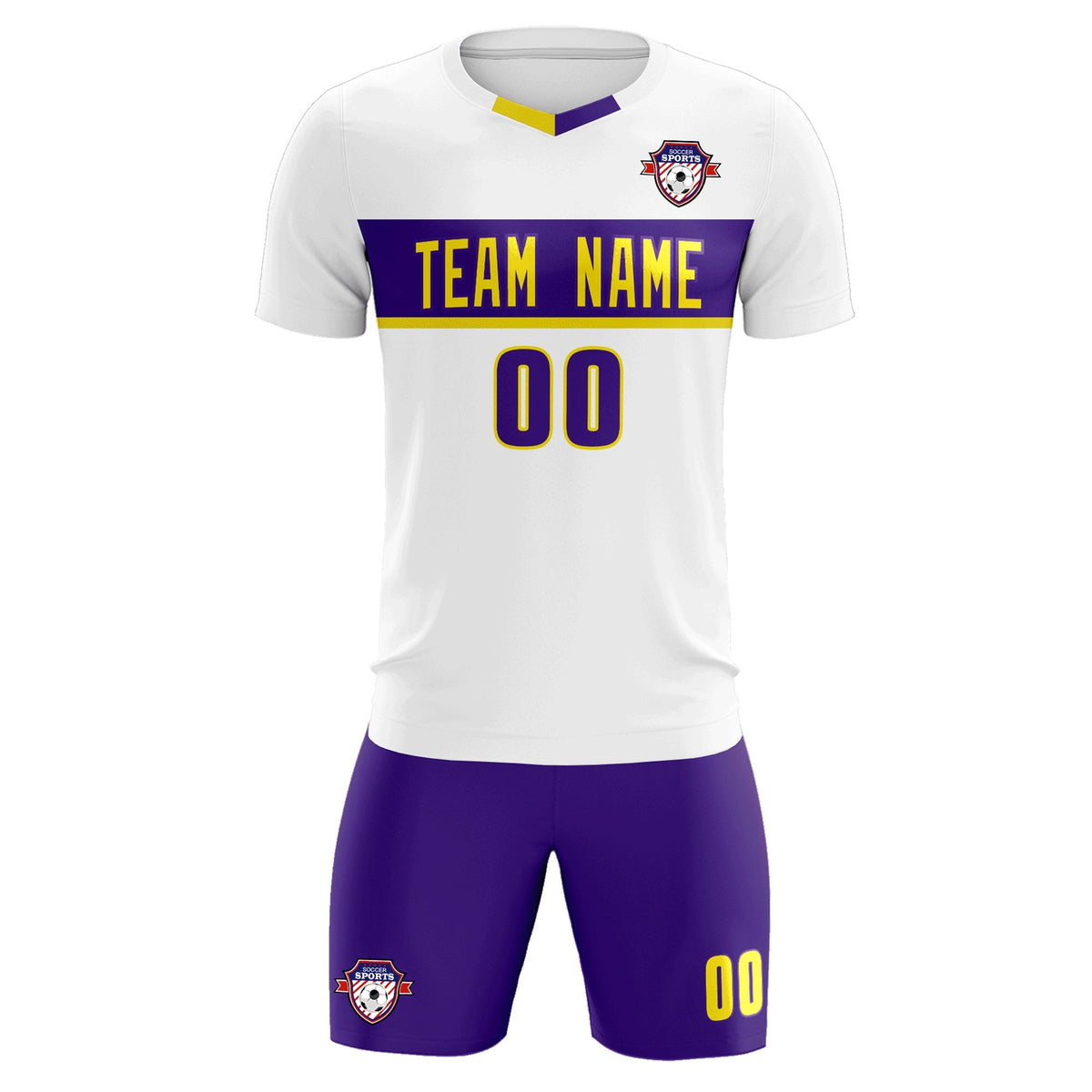 Custom White Classic Sports kit Football Shirt Jersey