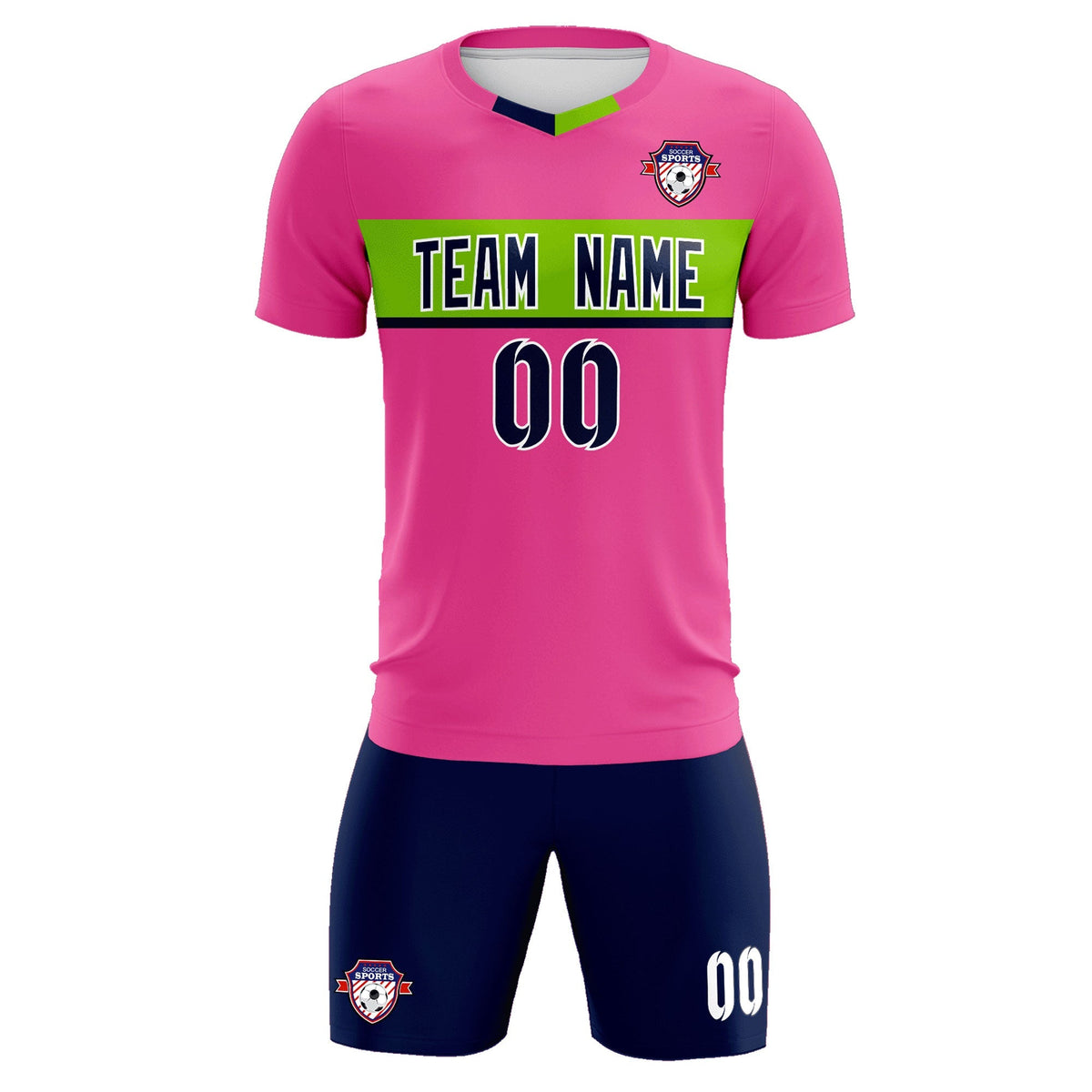 Custom Pink Classic Sports kit Football Shirt Jersey