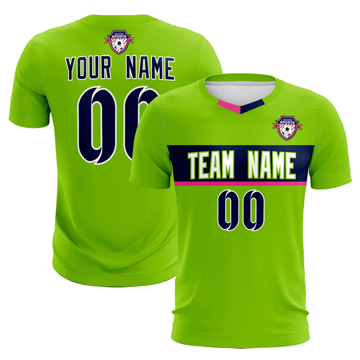 Custom Neon Green Classic Sports kit Football Shirt Jersey
