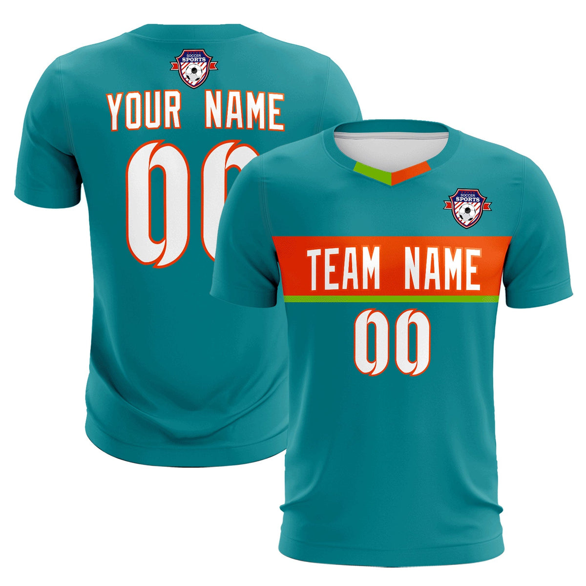 Custom Aqua Classic Sports kit Football Shirt Jersey