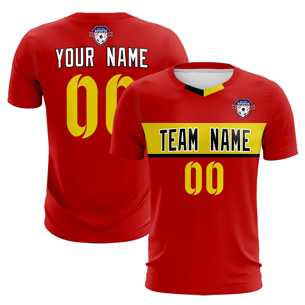 Custom Red Classic Sports kit Football Shirt Jersey