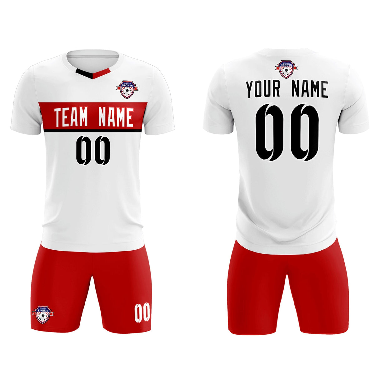 Custom White Classic Sports kit Football Shirt Jersey