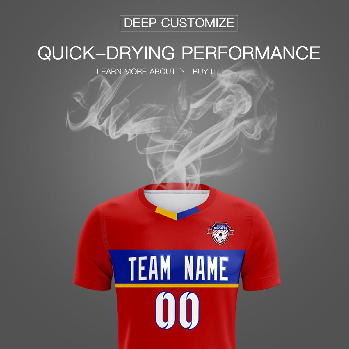 Custom Red Classic Sports kit Football Shirt Jersey