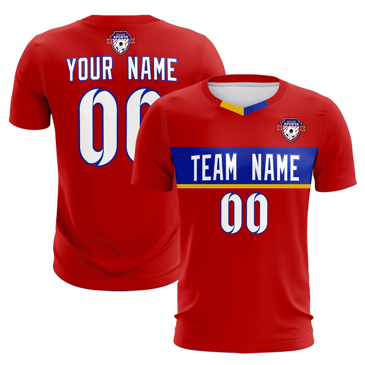 Custom Red Classic Sports kit Football Shirt Jersey