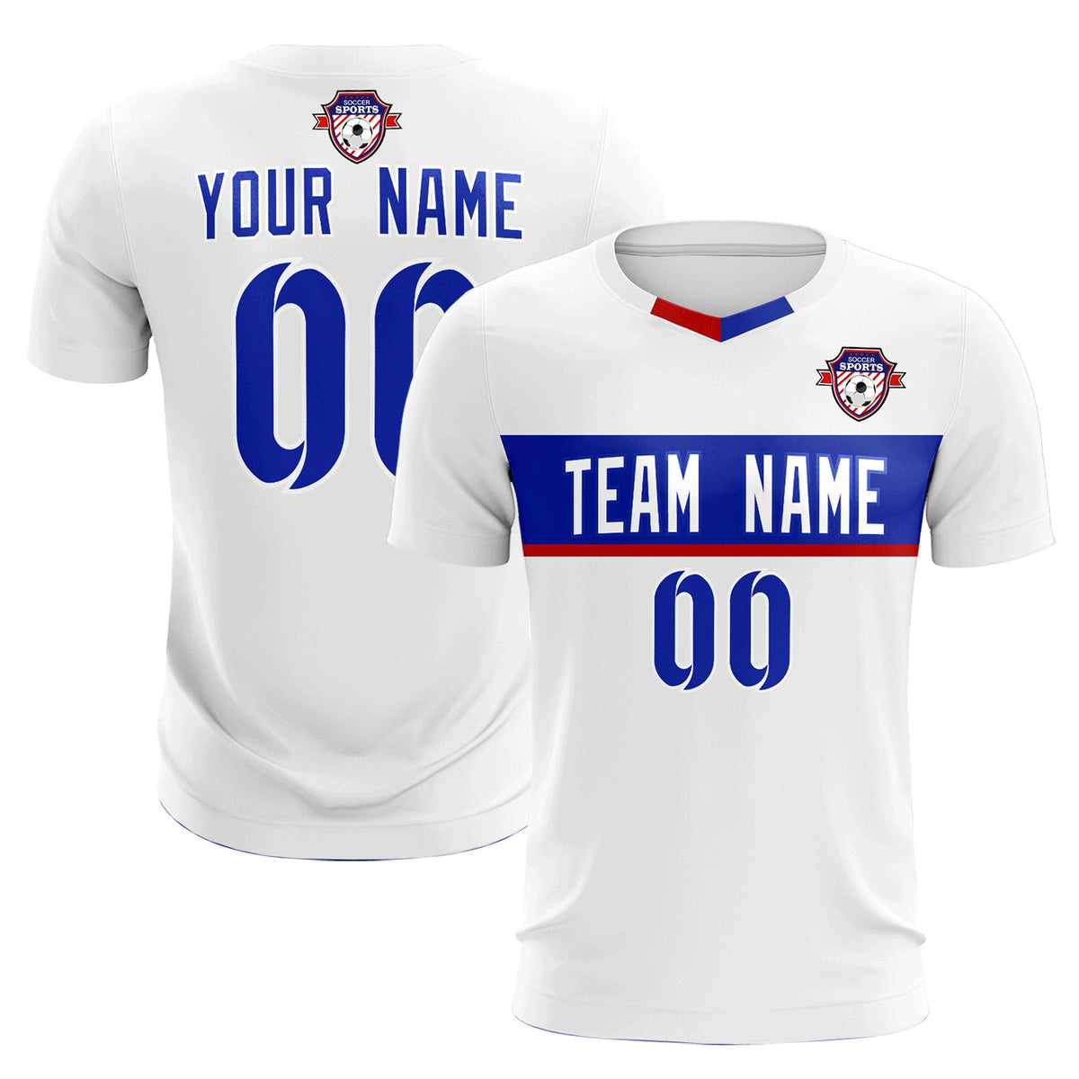 Custom White Classic Sports kit Football Shirt Jersey