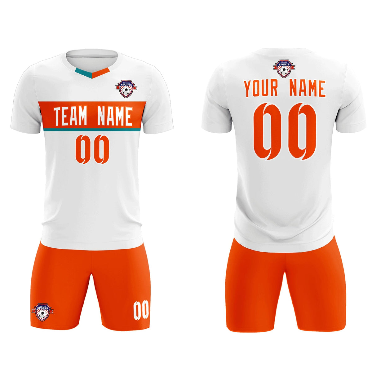 Custom White Classic Sports kit Football Shirt Jersey