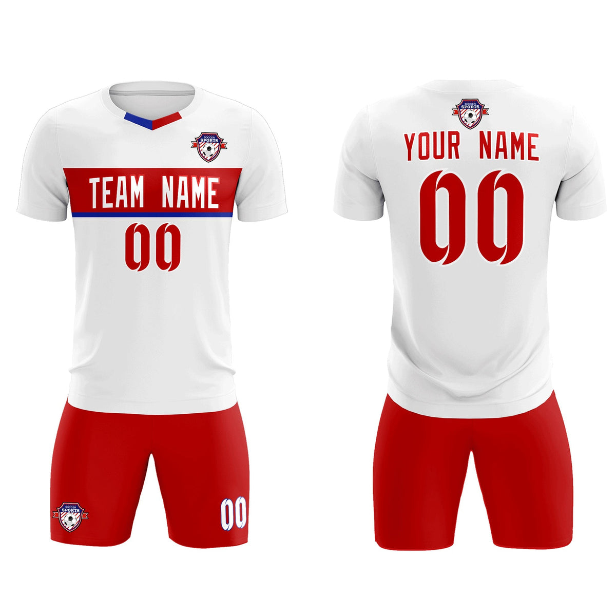 Custom White Classic Sports kit Football Shirt Jersey