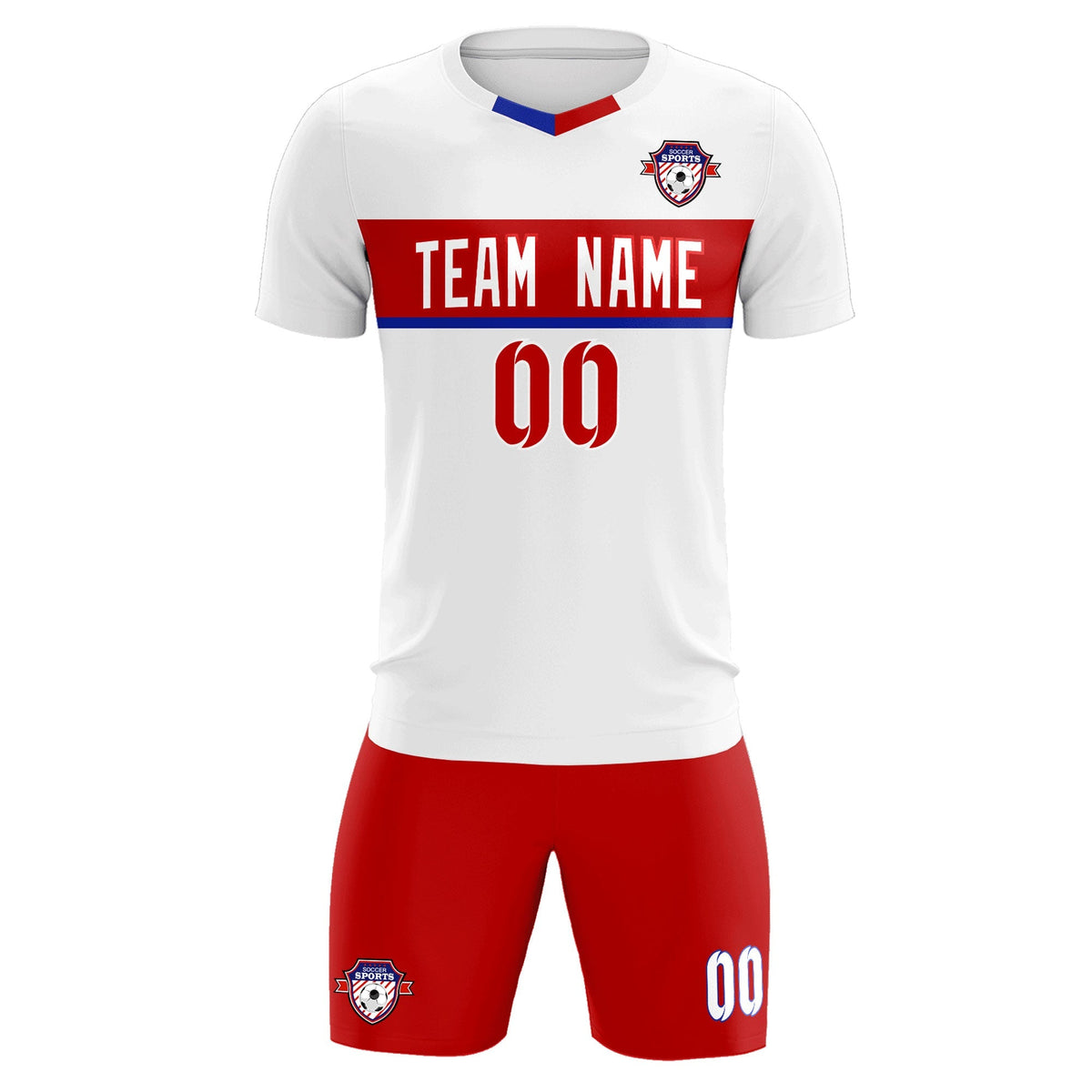 Custom White Classic Sports kit Football Shirt Jersey