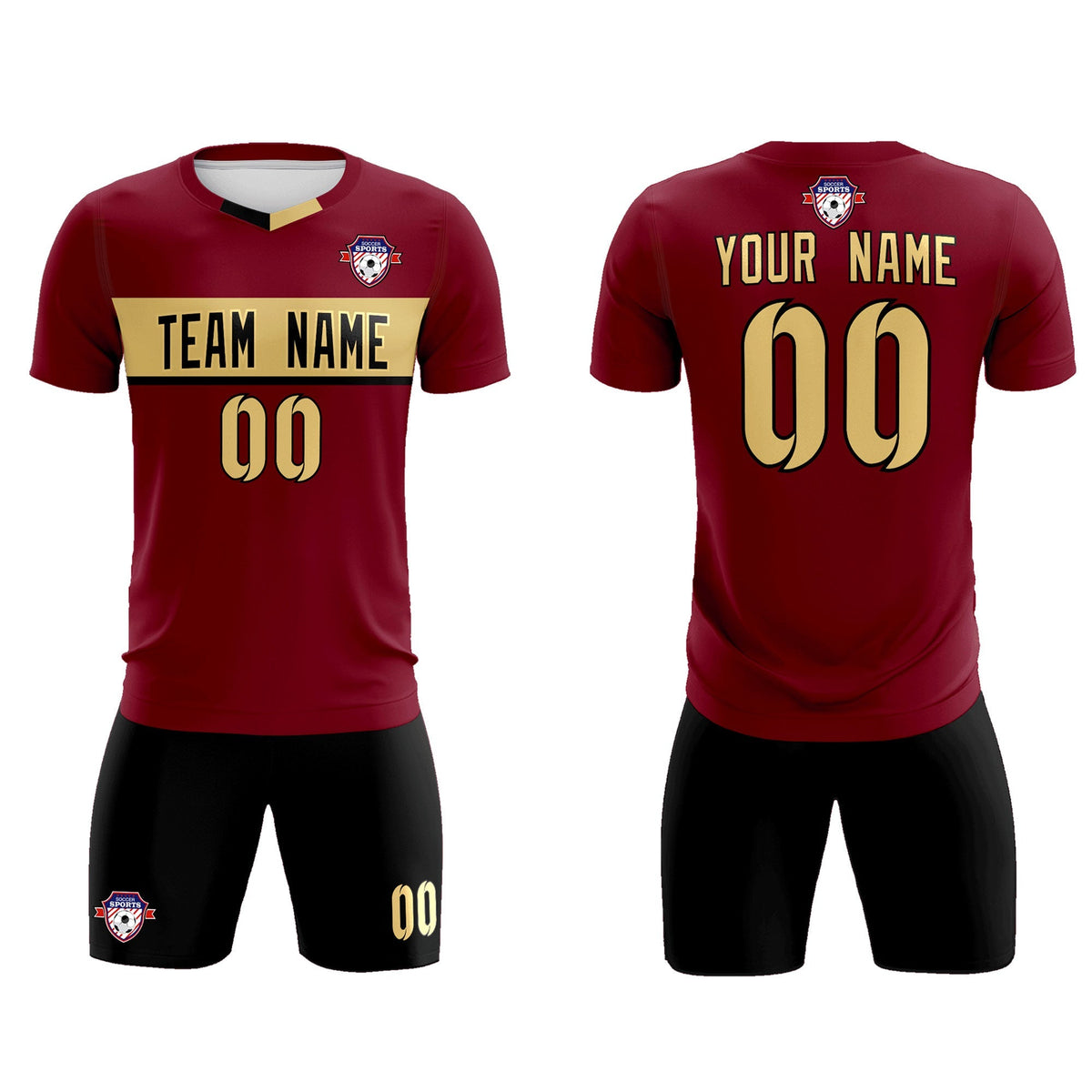 Custom Crimson Classic Sports kit Football Shirt Jersey