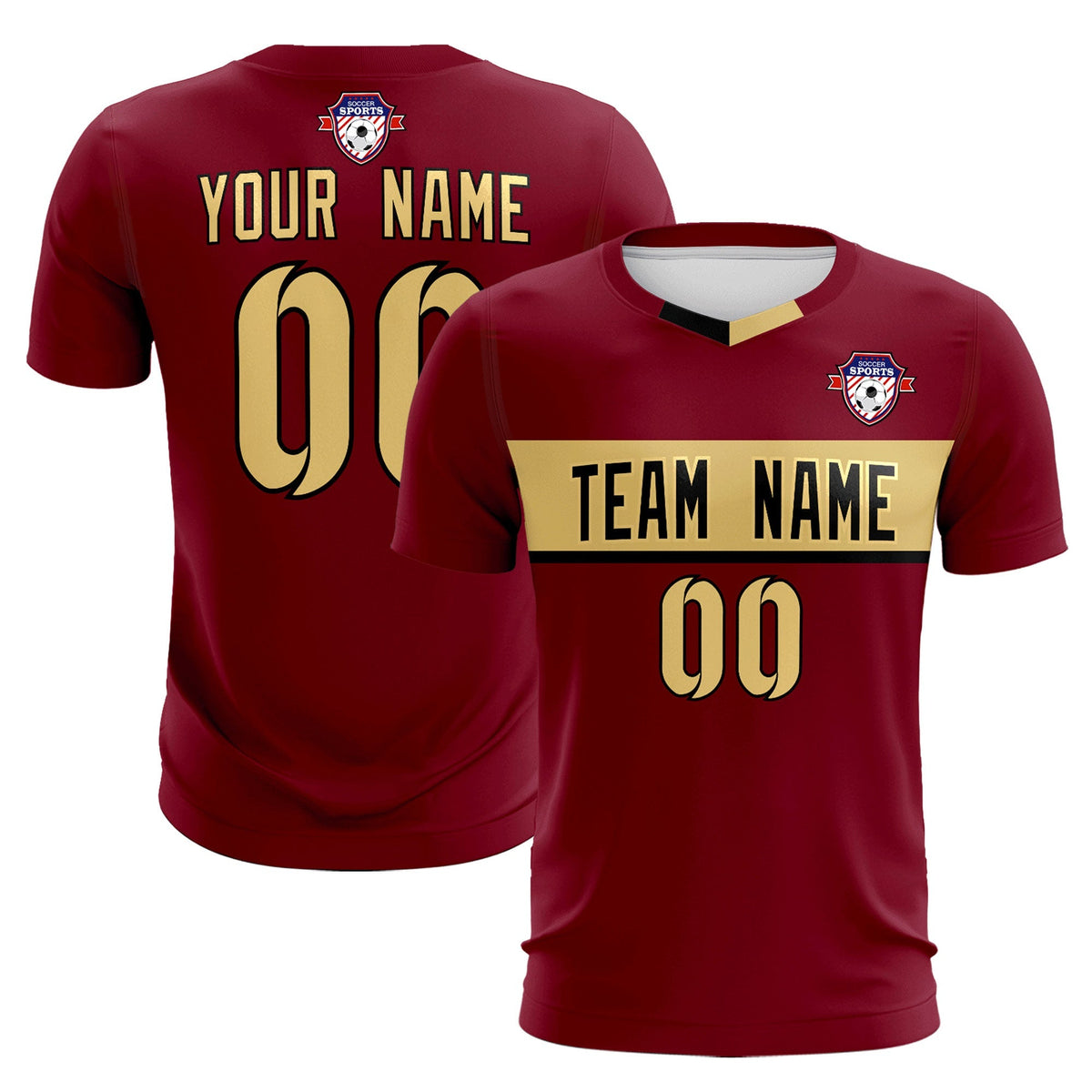 Custom Crimson Classic Sports kit Football Shirt Jersey