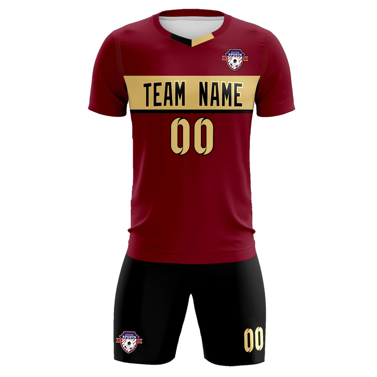 Custom Crimson Classic Sports kit Football Shirt Jersey